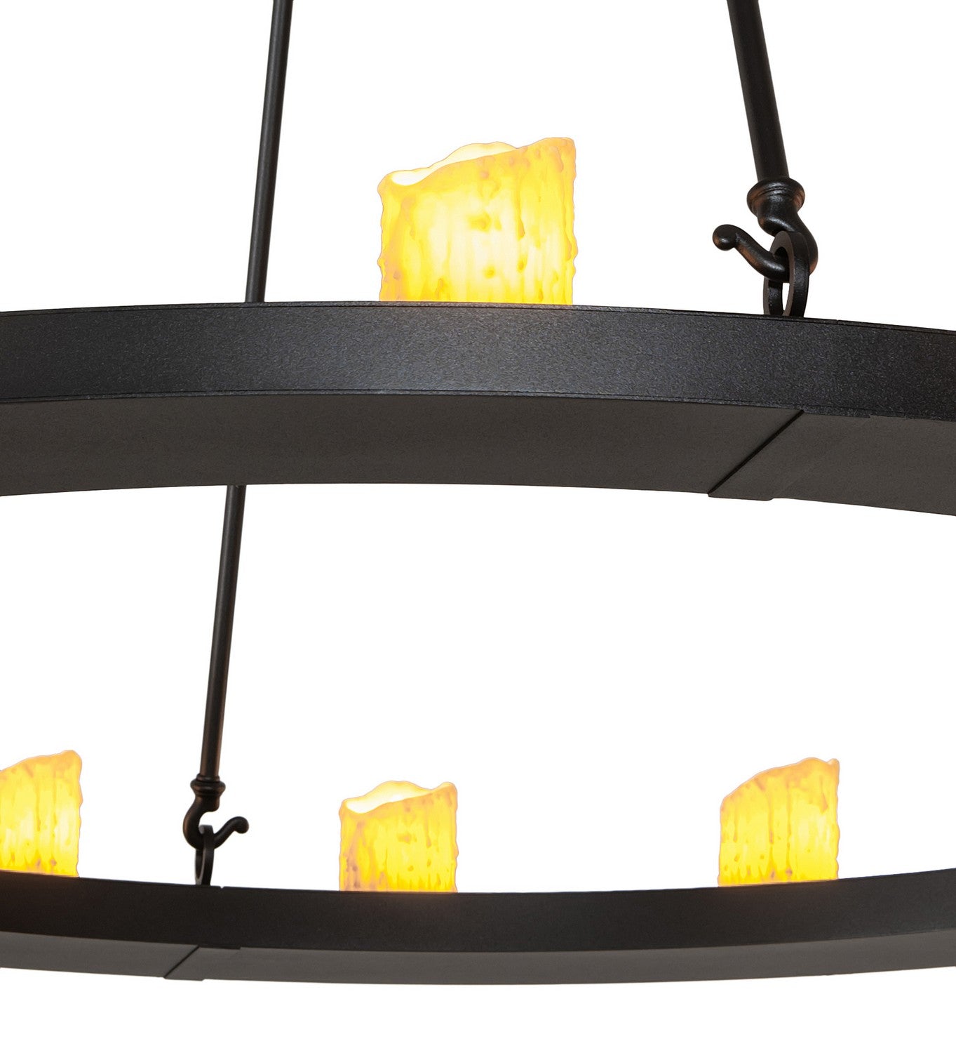 Meyda Tiffany - 260814 - LED Chandelier - Loxley - Textured Black