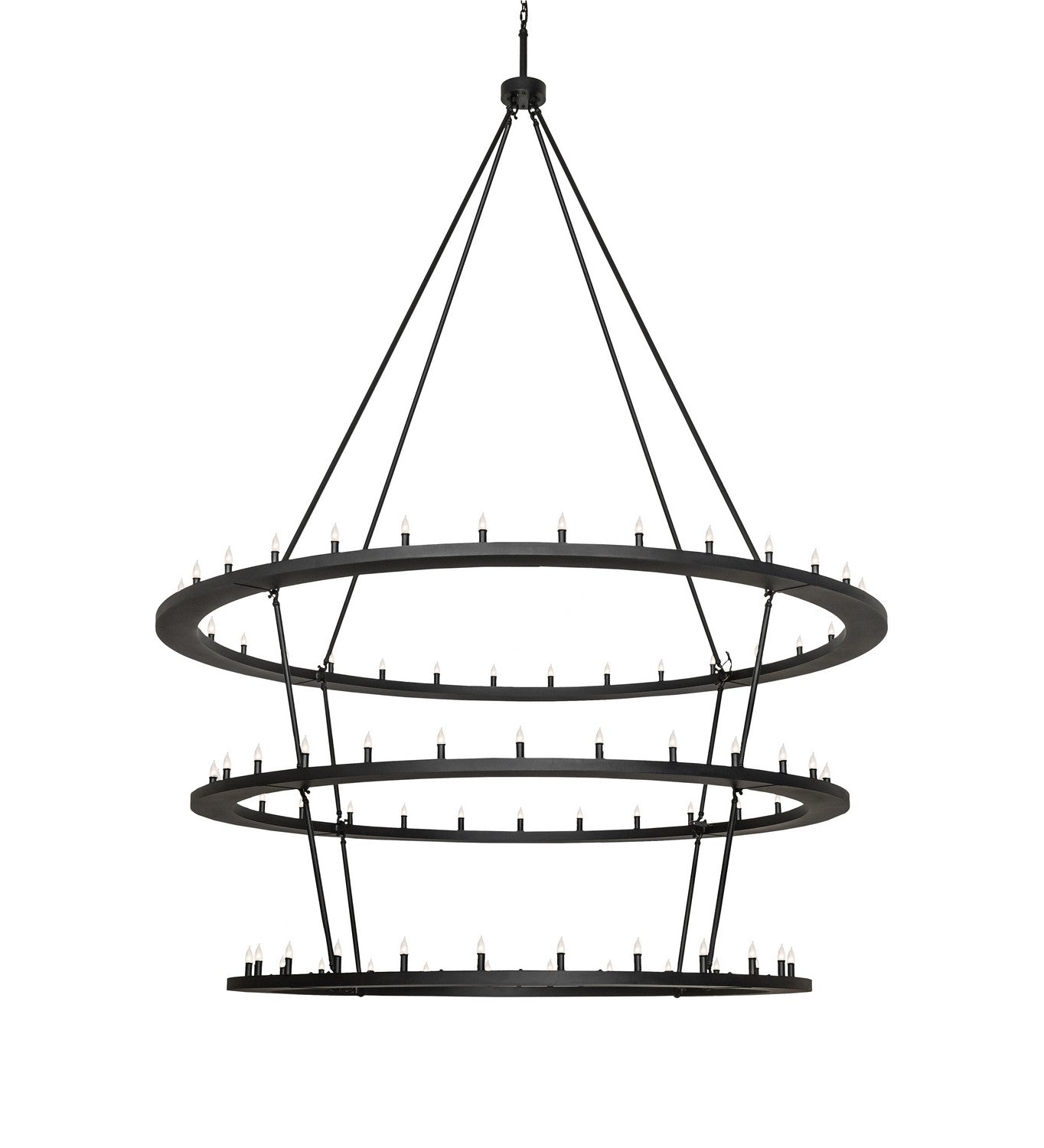 Meyda Tiffany - 260896 - LED Chandelier - Loxley - Textured Black