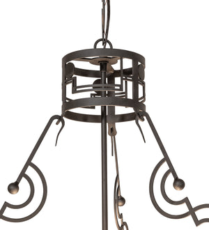 Meyda Tiffany - 262768 - Three Light Pendant - Revival - Oil Rubbed Bronze