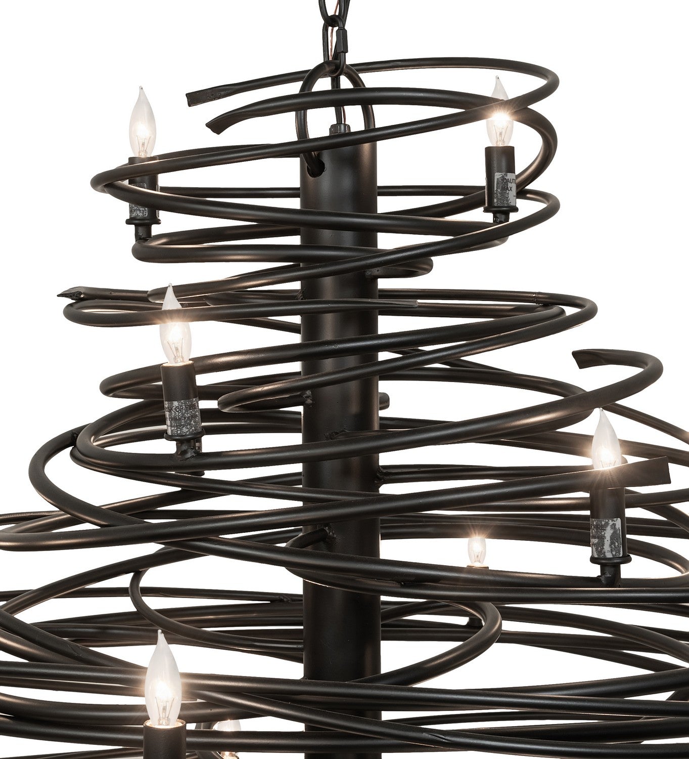 Meyda Tiffany - 263093 - 20 Light Chandelier - Cyclone - Solar Black