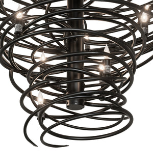 Meyda Tiffany - 263093 - 20 Light Chandelier - Cyclone - Solar Black