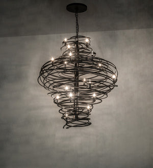 Meyda Tiffany - 263093 - 20 Light Chandelier - Cyclone - Solar Black