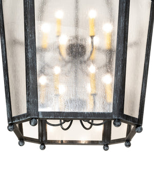 Meyda Tiffany - 264549 - 12 Light Pendant - Citadel - Antique Iron Gate