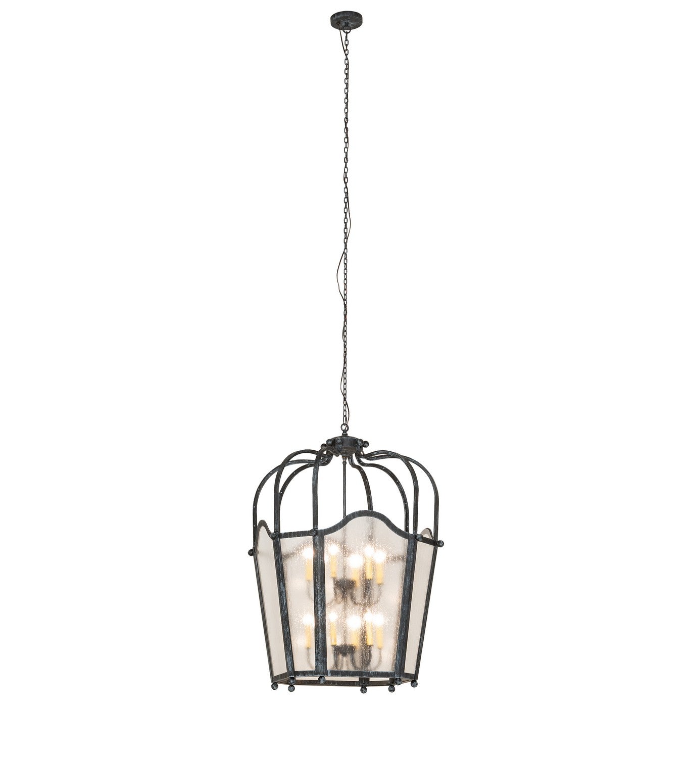 Meyda Tiffany - 264549 - 12 Light Pendant - Citadel - Antique Iron Gate