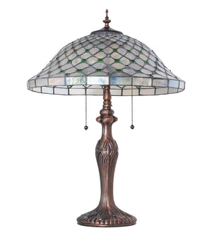 Meyda Tiffany - 266575 - Two Light Table Lamp - Diamond & Jewel - Mahogany Bronze