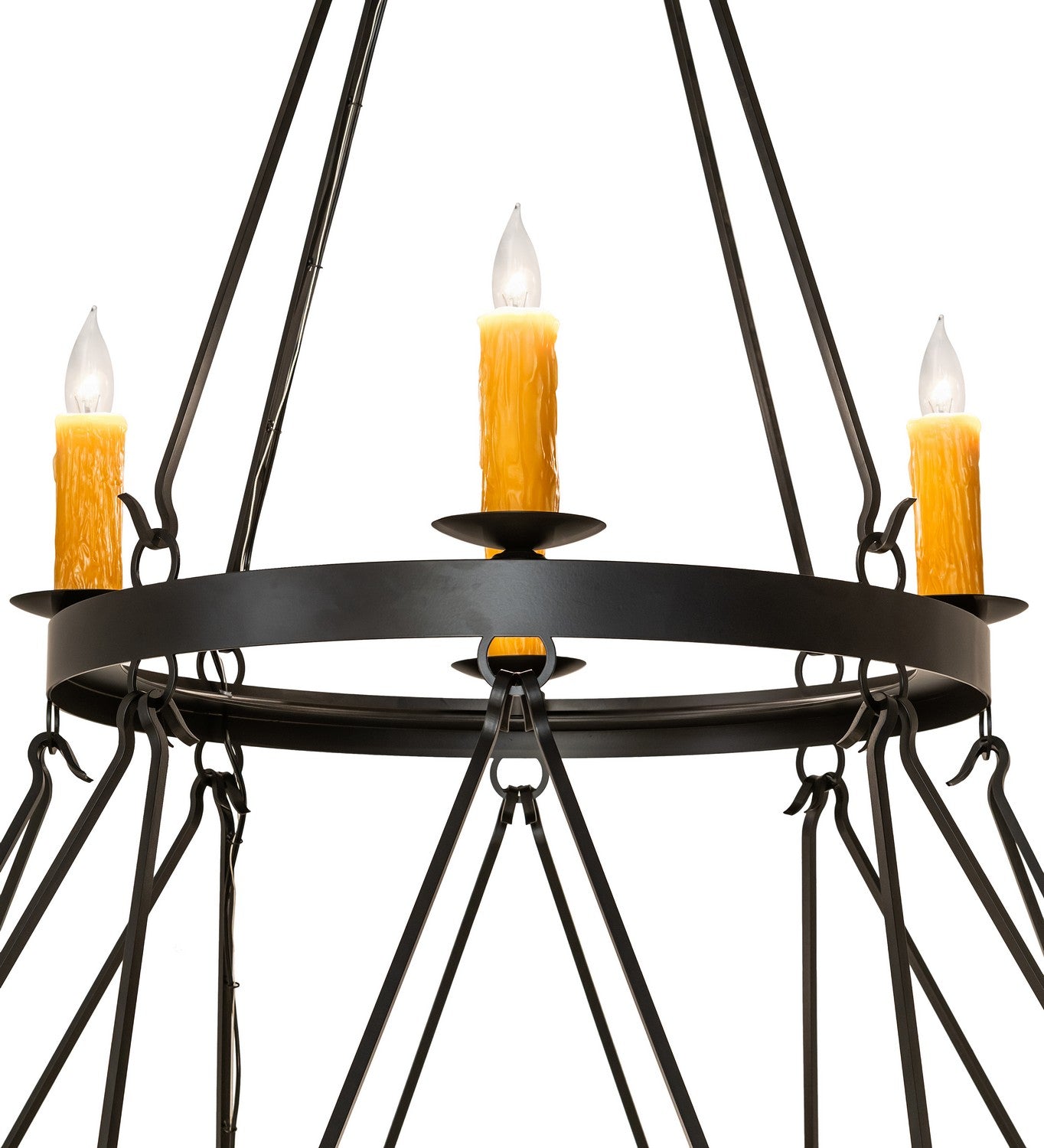 Meyda Tiffany - 267209 - 12 Light Chandelier - Lakeshore - Solar Black