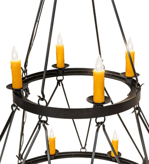 Meyda Tiffany - 267209 - 12 Light Chandelier - Lakeshore - Solar Black