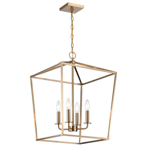 Nuvo Lighting - 60-7931 - Four Light Pendant - Emma - Burnished Brass