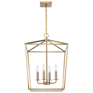 Nuvo Lighting - 60-7931 - Four Light Pendant - Emma - Burnished Brass