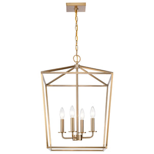 Nuvo Lighting - 60-7931 - Four Light Pendant - Emma - Burnished Brass