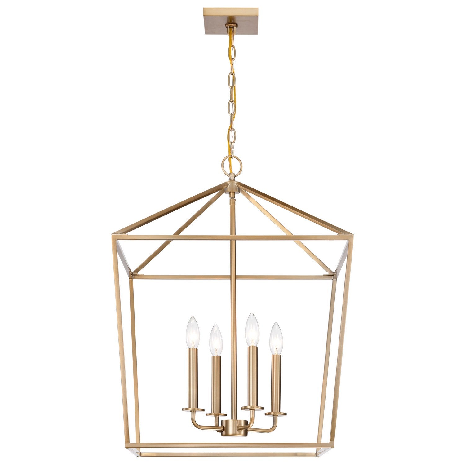 Nuvo Lighting - 60-7932 - Four Light Pendant - Emma - Burnished Brass