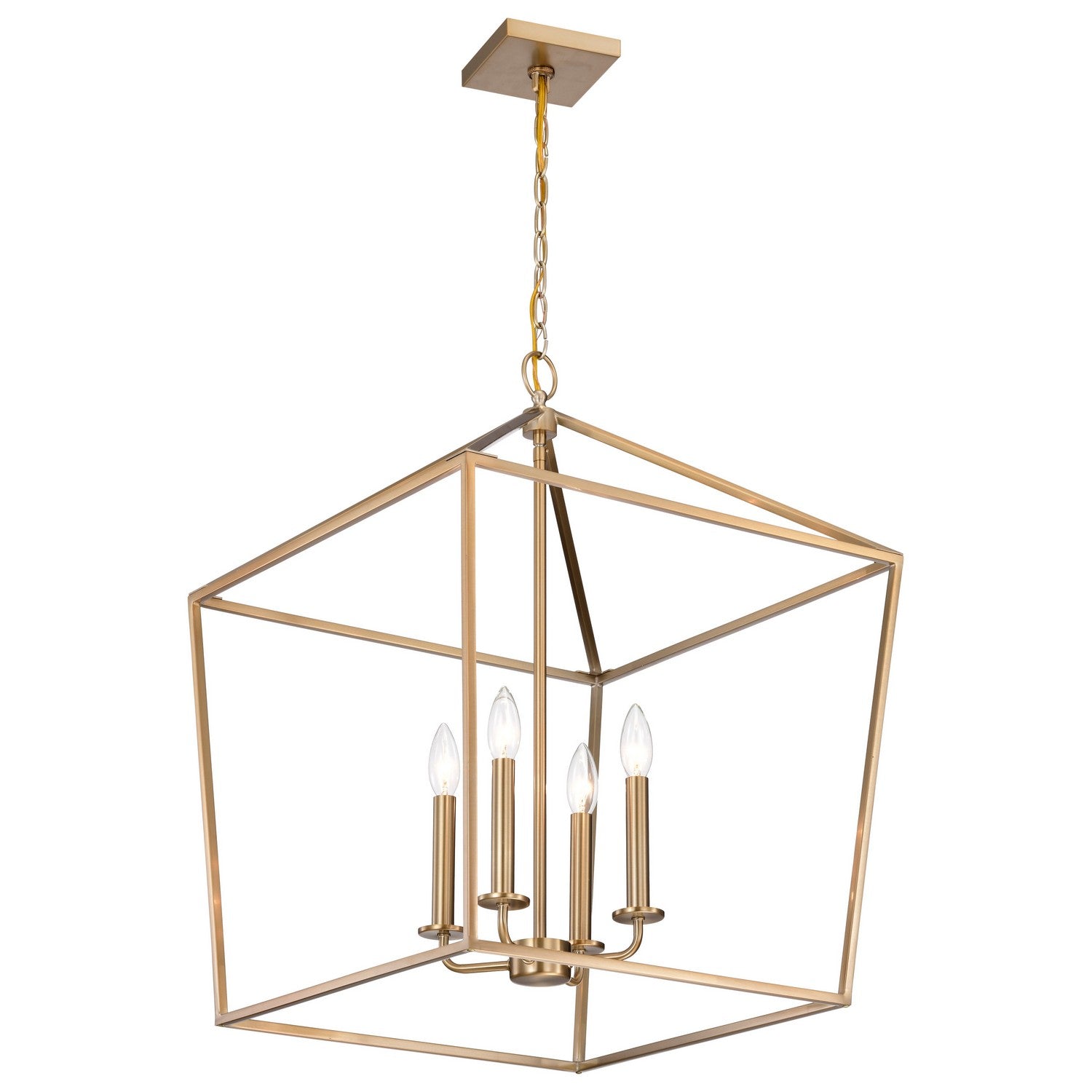 Nuvo Lighting - 60-7932 - Four Light Pendant - Emma - Burnished Brass