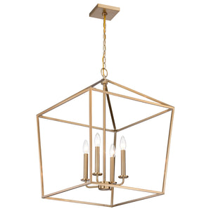 Nuvo Lighting - 60-7932 - Four Light Pendant - Emma - Burnished Brass