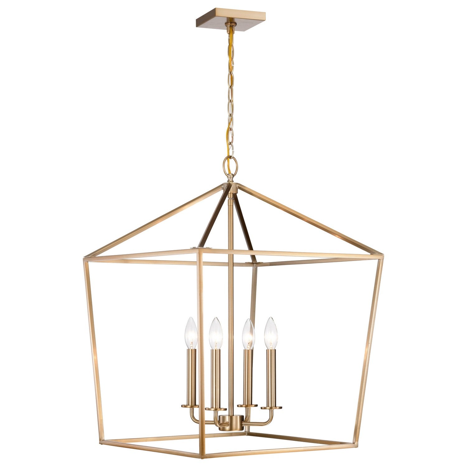 Nuvo Lighting - 60-7932 - Four Light Pendant - Emma - Burnished Brass