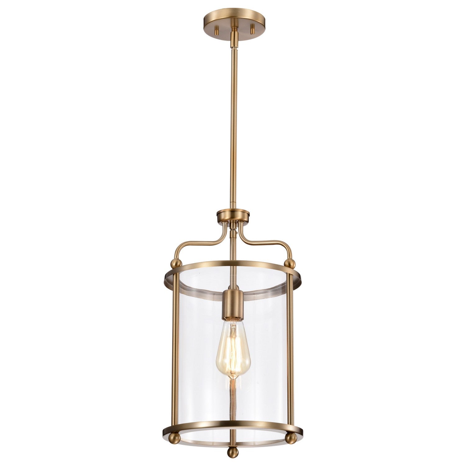 Nuvo Lighting - 60-7935 - One Light Pendant - Yorktown - Burnished Brass