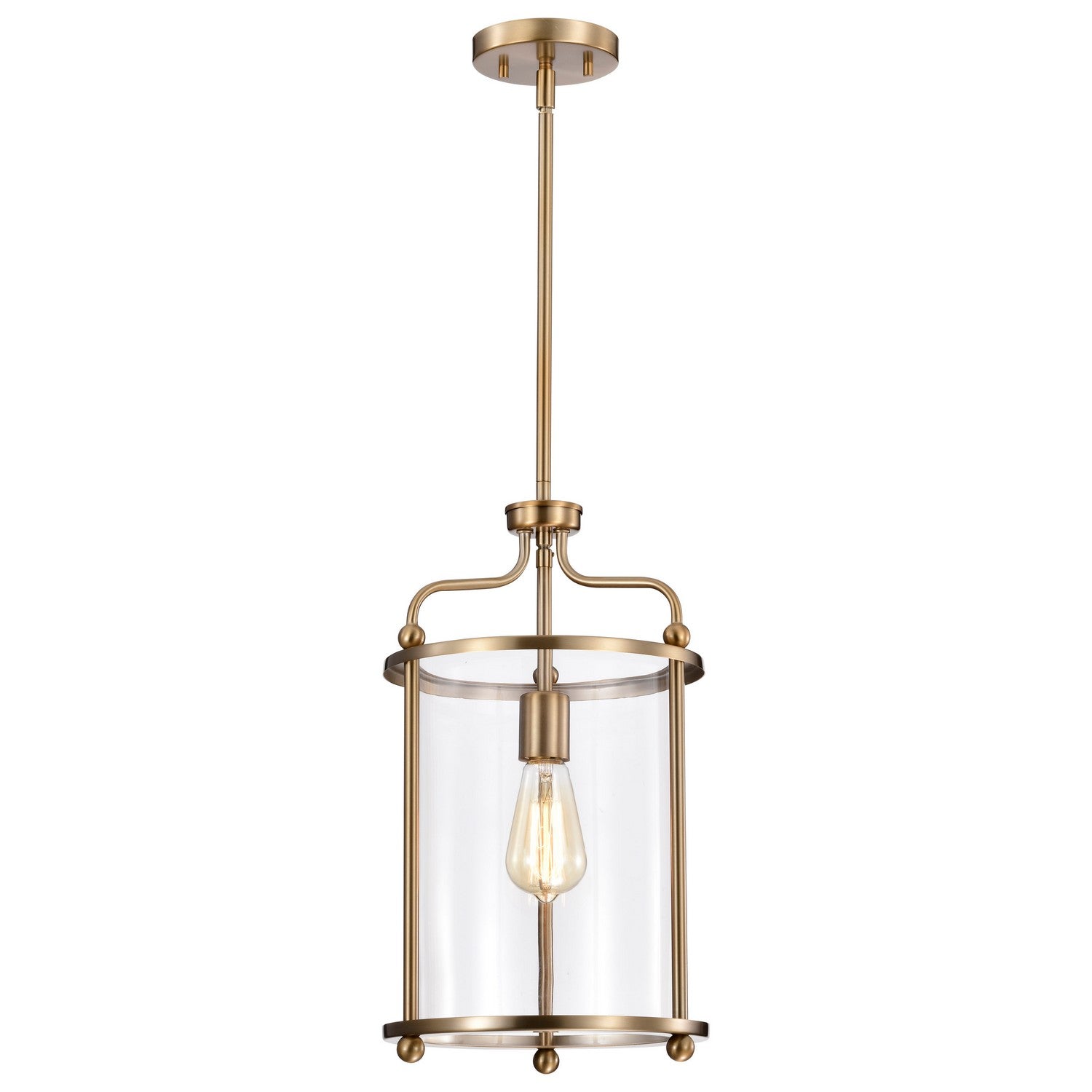 Nuvo Lighting - 60-7935 - One Light Pendant - Yorktown - Burnished Brass