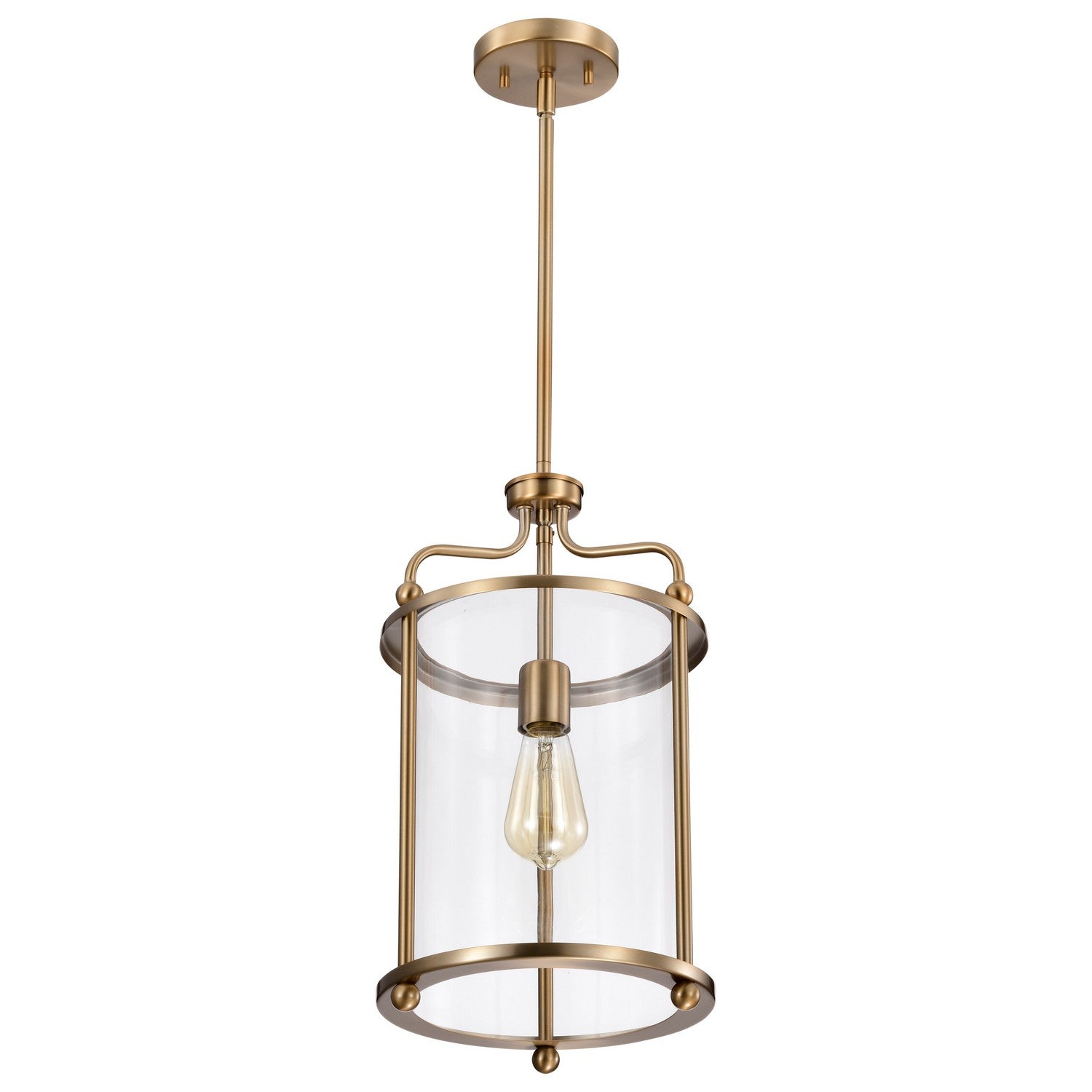 Nuvo Lighting - 60-7935 - One Light Pendant - Yorktown - Burnished Brass