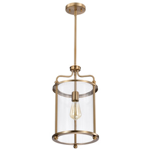 Nuvo Lighting - 60-7935 - One Light Pendant - Yorktown - Burnished Brass