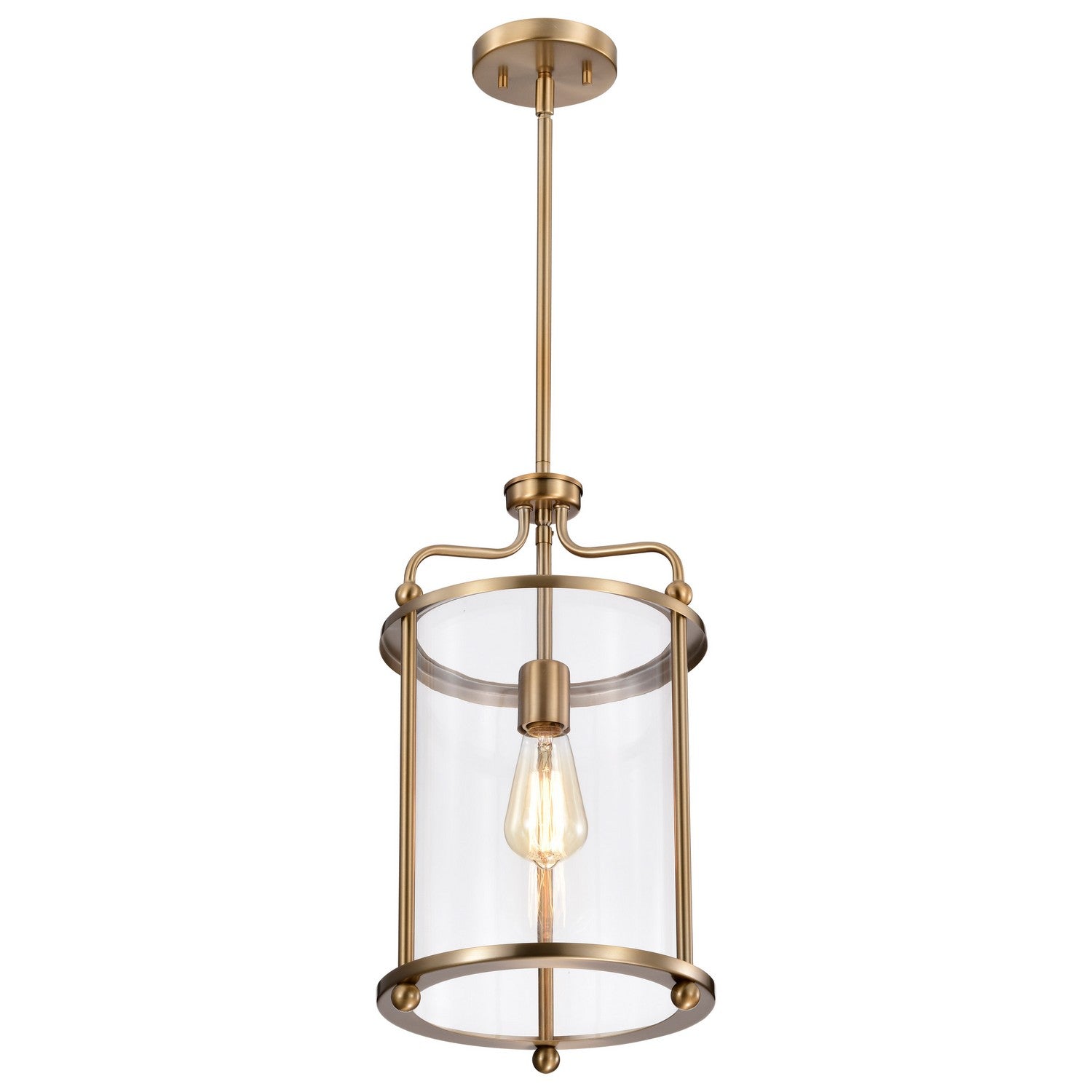 Nuvo Lighting - 60-7935 - One Light Pendant - Yorktown - Burnished Brass