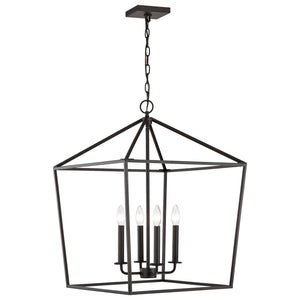 Nuvo Lighting - 60-7941 - Four Light Pendant - Emma - Matte Black