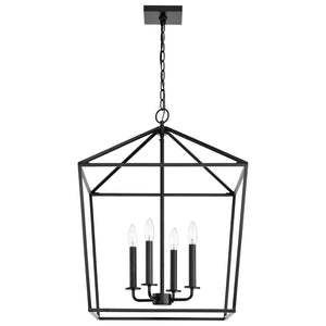 Nuvo Lighting - 60-7942 - Four Light Pendant - Emma - Matte Black