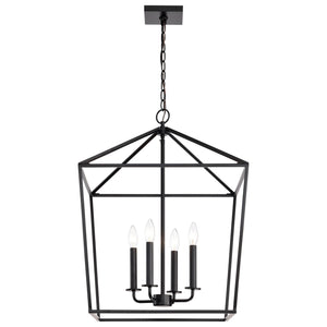 Nuvo Lighting - 60-7942 - Four Light Pendant - Emma - Matte Black