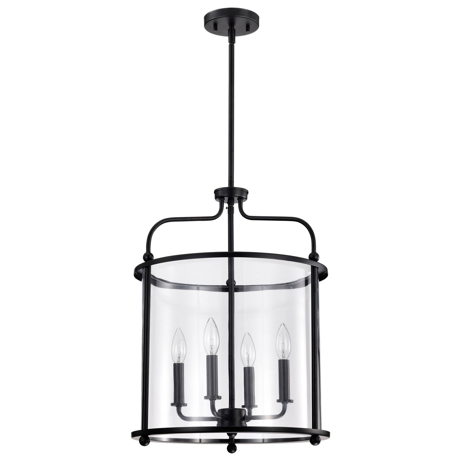 Nuvo Lighting - 60-7946 - Four Light Pendant - Yorktown - Matte Black