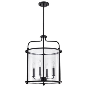 Nuvo Lighting - 60-7946 - Four Light Pendant - Yorktown - Matte Black