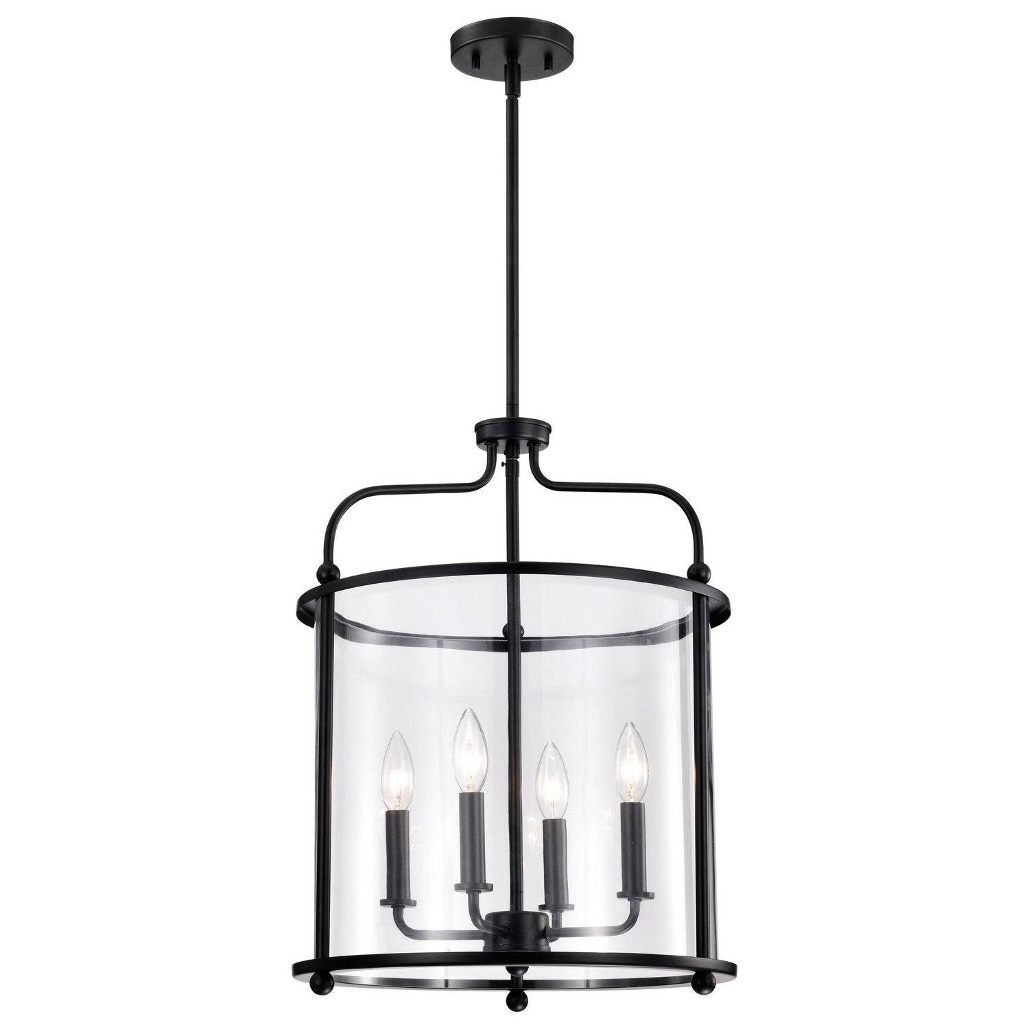 Nuvo Lighting - 60-7946 - Four Light Pendant - Yorktown - Matte Black