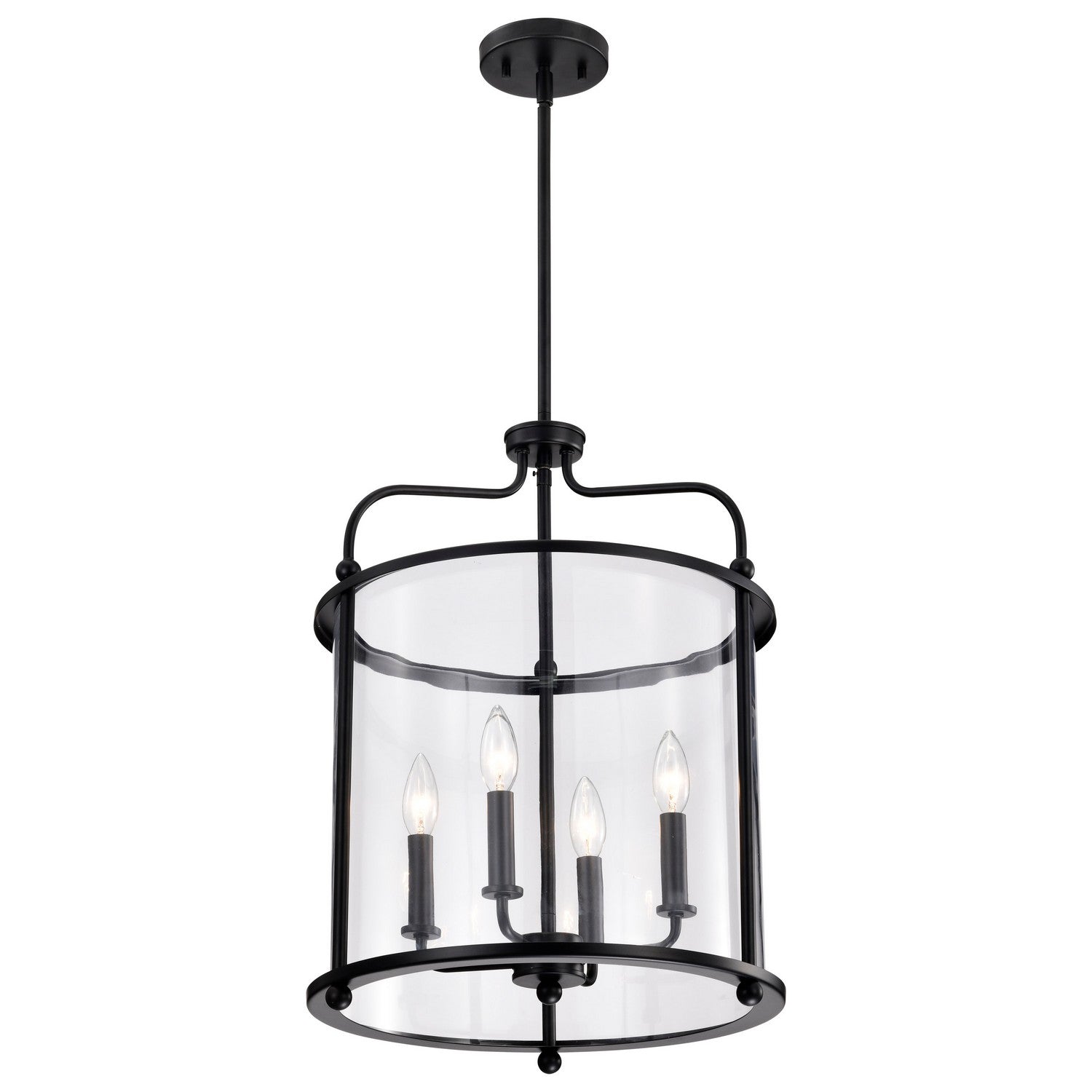 Nuvo Lighting - 60-7946 - Four Light Pendant - Yorktown - Matte Black