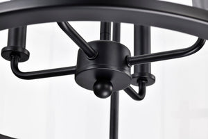 Nuvo Lighting - 60-7946 - Four Light Pendant - Yorktown - Matte Black