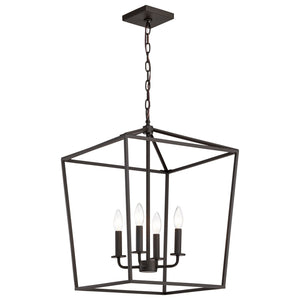 Nuvo Lighting - 60-7952 - Four Light Pendant - Emma - Dark Bronze