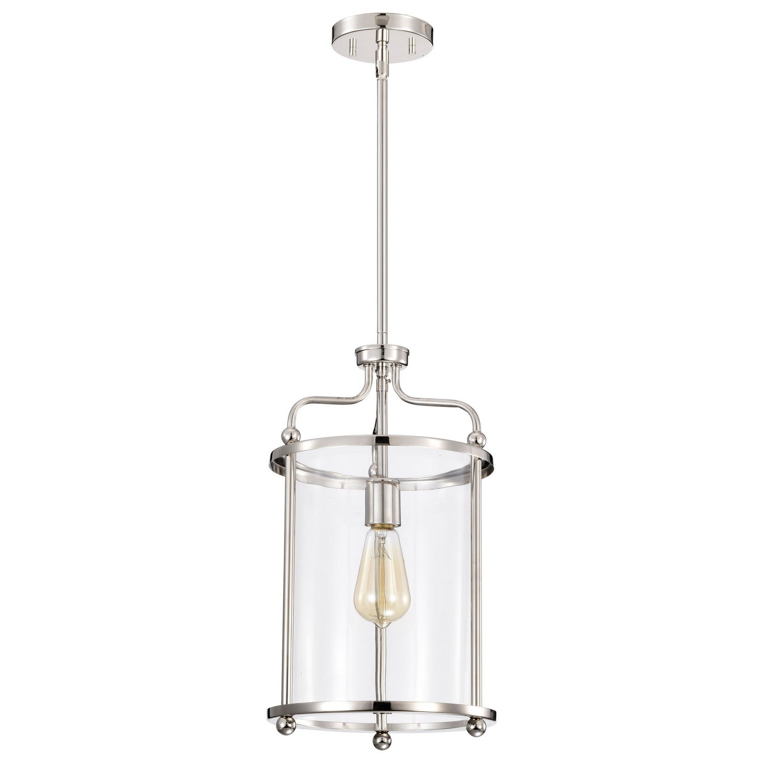 Nuvo Lighting - 60-7955 - One Light Pendant - Yorktown - Polished Nickel