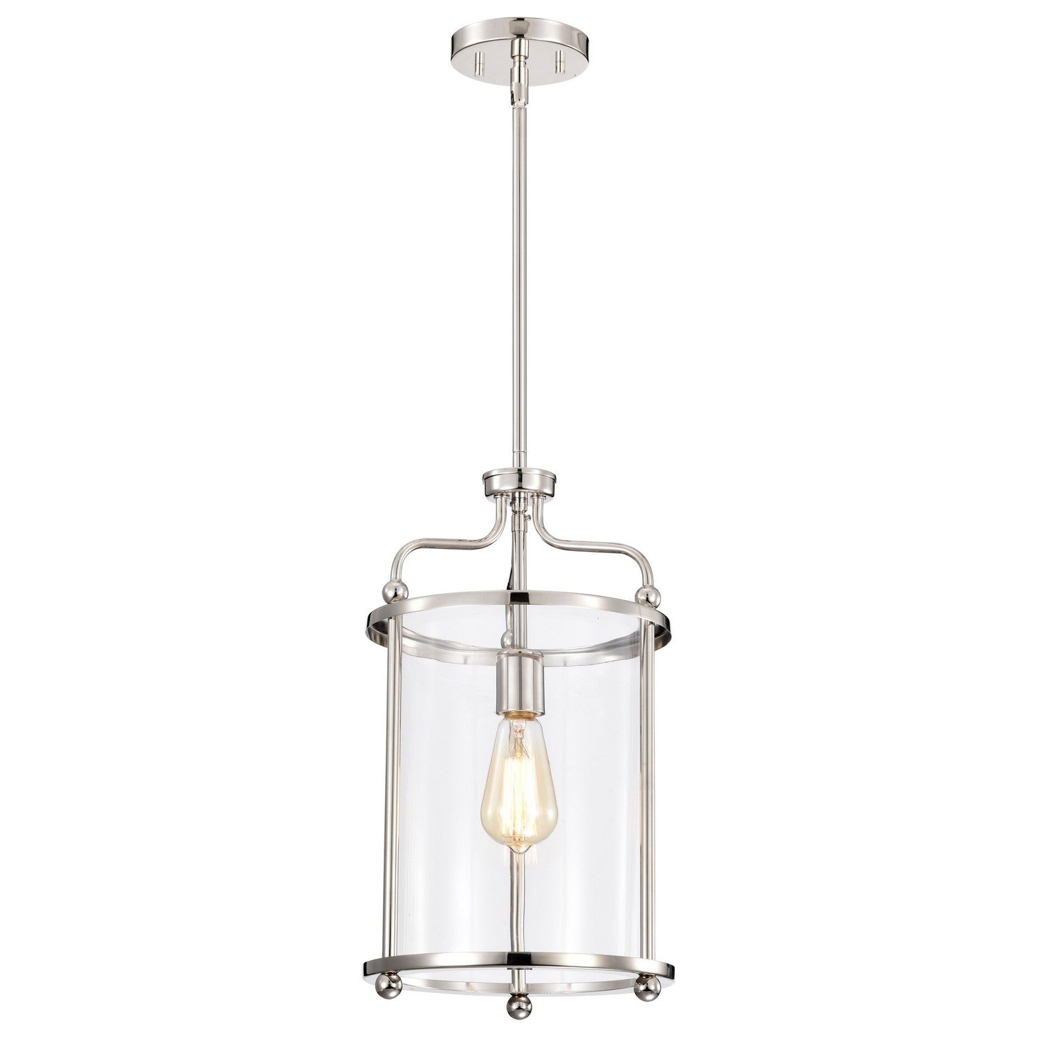 Nuvo Lighting - 60-7955 - One Light Pendant - Yorktown - Polished Nickel