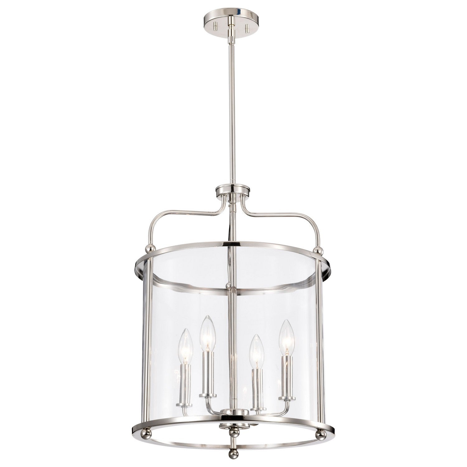 Nuvo Lighting - 60-7956 - Four Light Pendant - Yorktown - Polished Nickel