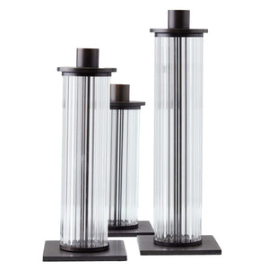 Arteriors - ACC01 - Candleholders, Set of 3 - Wimble - Clear