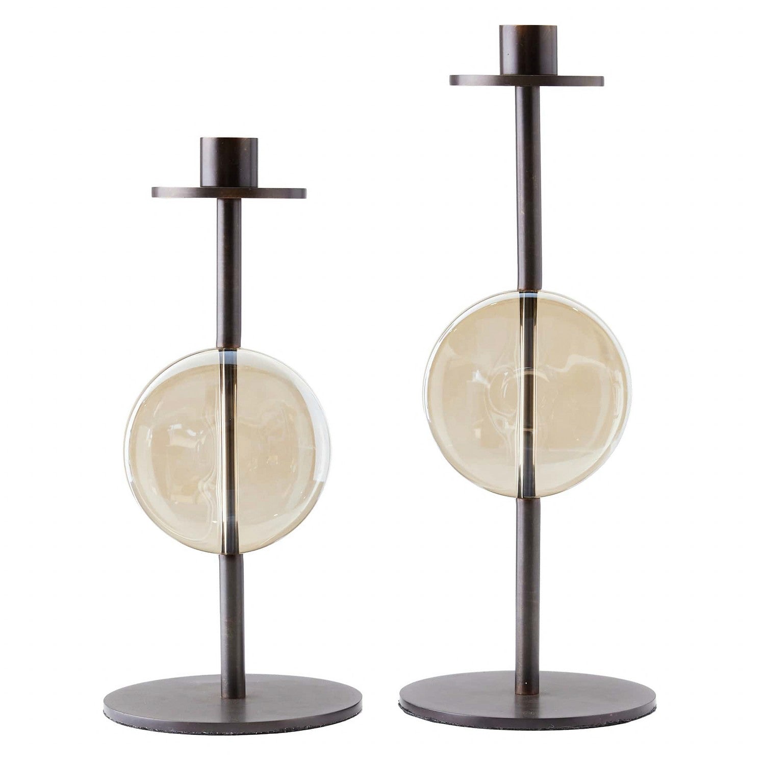 Arteriors - ACC02 - Candleholders, Set of 2 - Terrell - Champagne