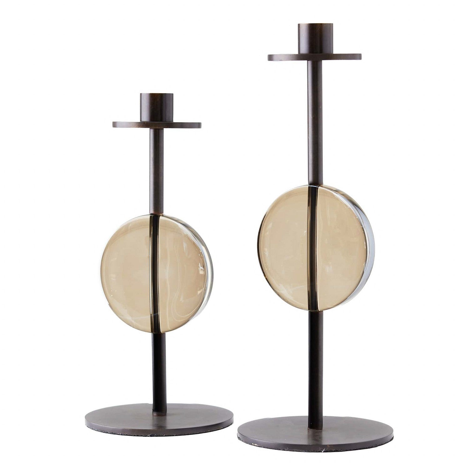 Arteriors - ACC02 - Candleholders, Set of 2 - Terrell - Champagne