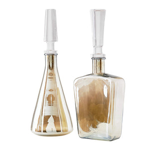 Arteriors - ARI01 - Decanters, Set of 2 - Talbany - Smoke Luster