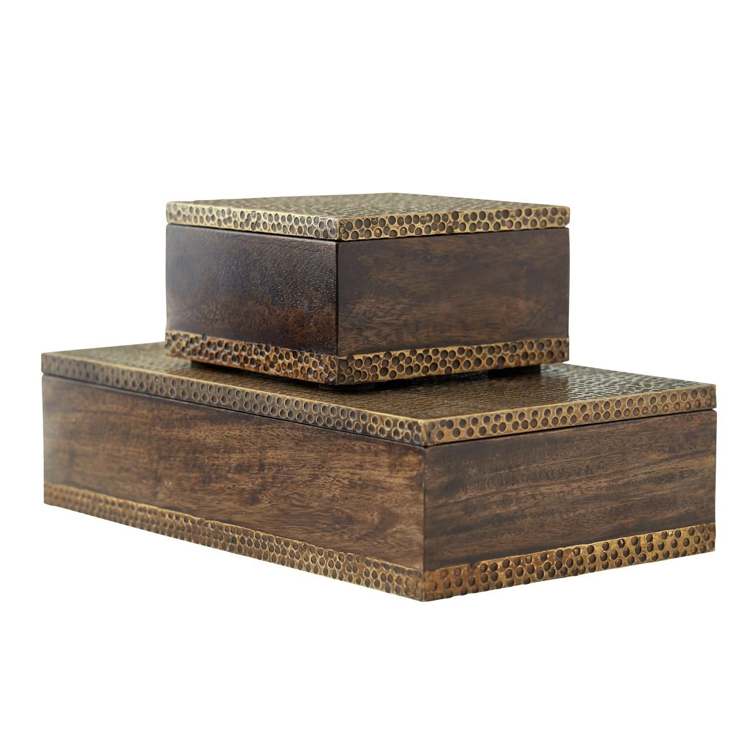 Arteriors - ARI03 - Boxes, Set of 2 - Turneyes - Dark Walnut