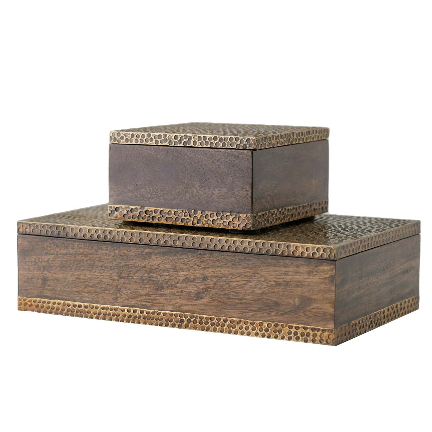 Arteriors - ARI03 - Boxes, Set of 2 - Turneyes - Dark Walnut