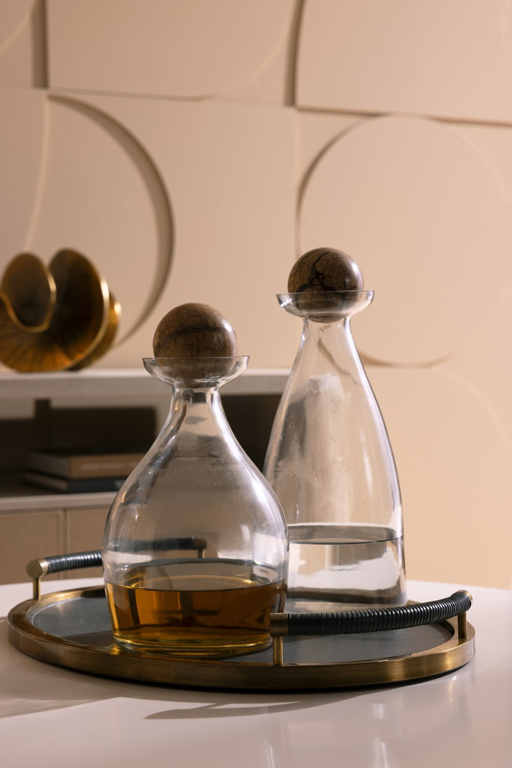 Arteriors - ARI05 - Decanters, Set of 2 - Thayer - Clear