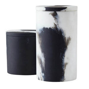 Arteriors - ARS02 - Containers, Set of 2 - Hollie - Black & White