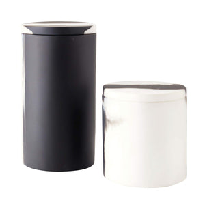 Arteriors - ARS03 - Containers, Set of 2 - Hollie - Black & White