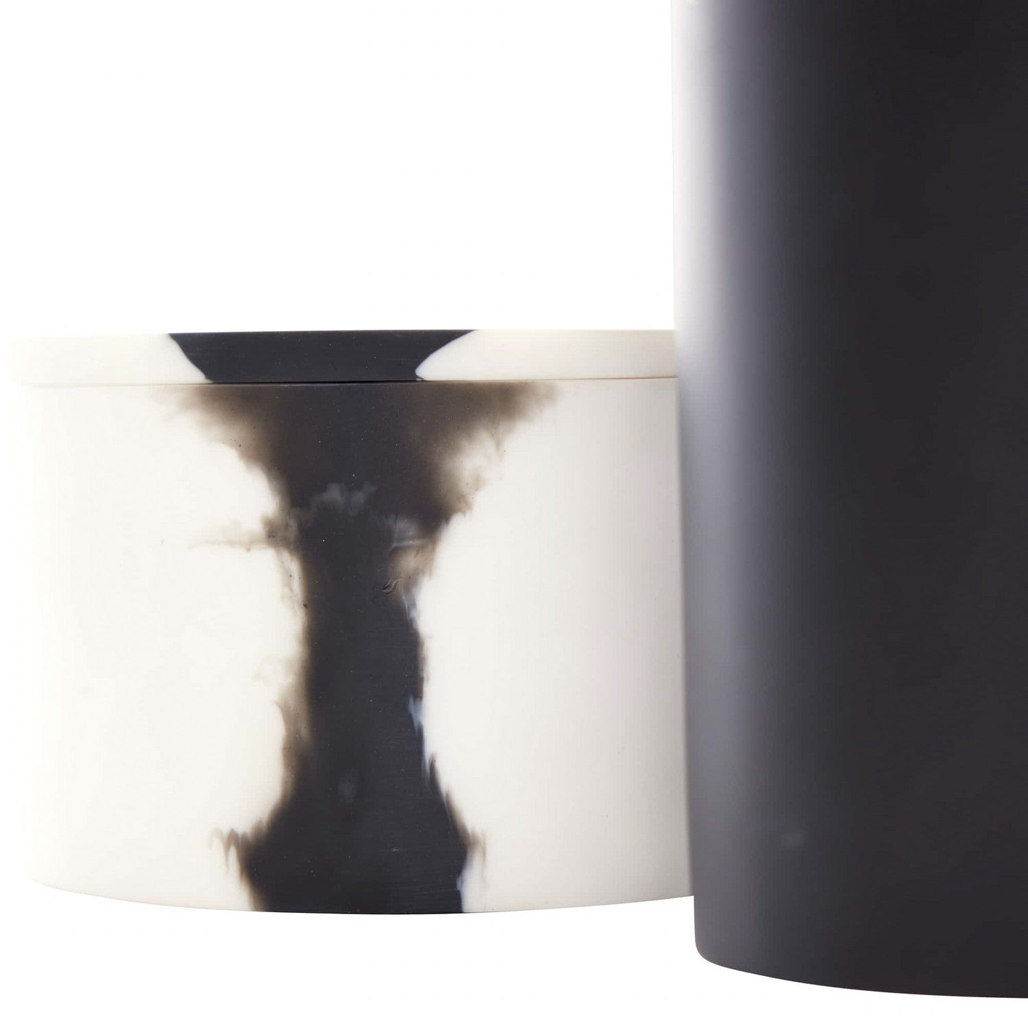 Arteriors - ARS03 - Containers, Set of 2 - Hollie - Black & White