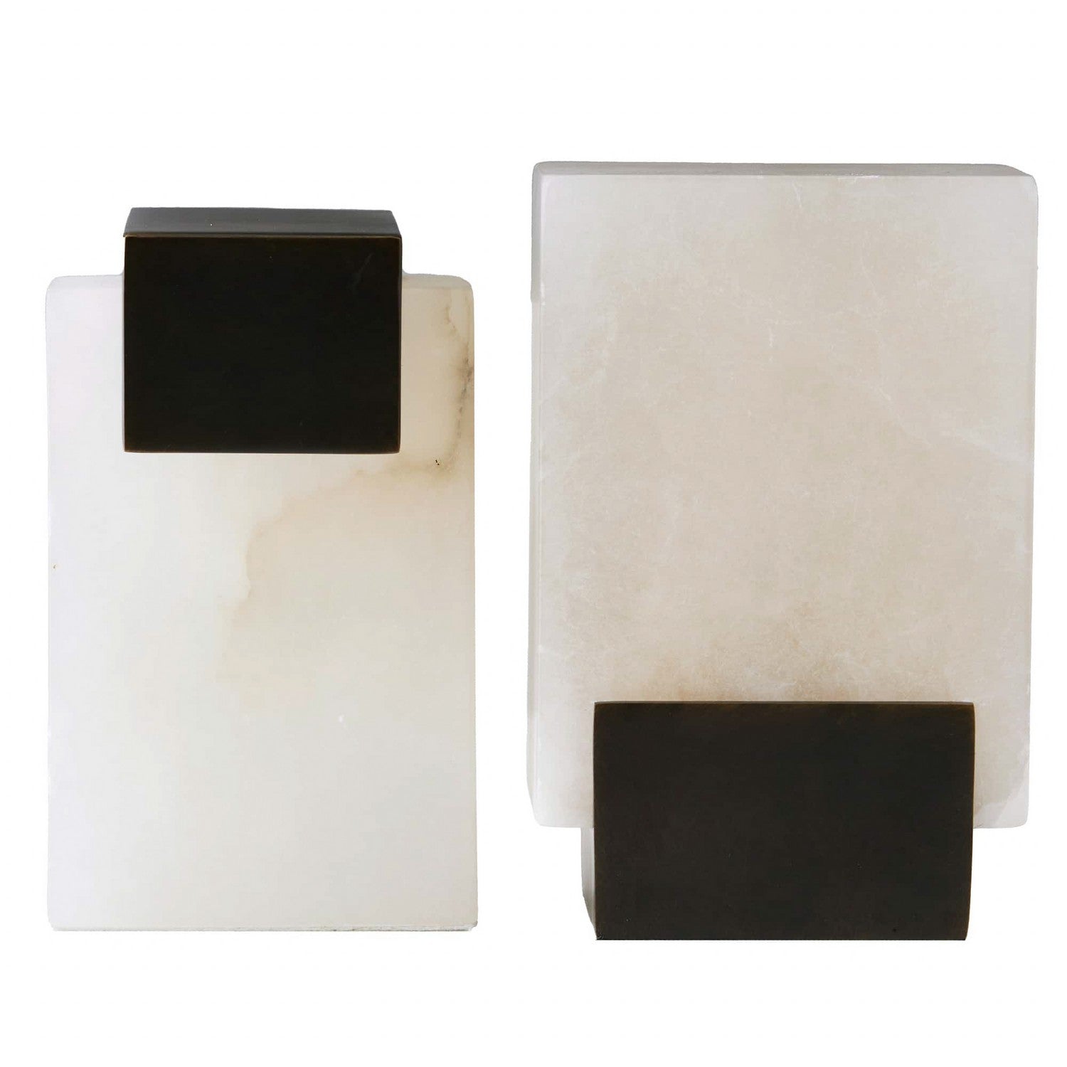 Arteriors - ATC03 - Bookends, Set of 2 - Tolliver - White