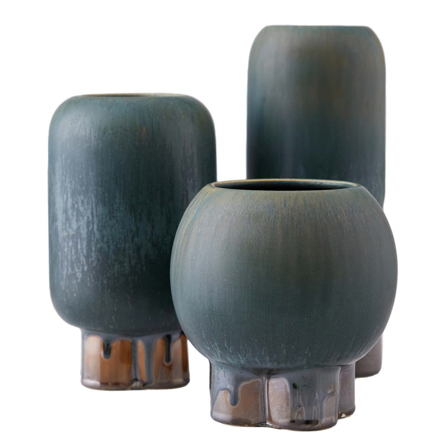 Arteriors - AVC01 - Vases, Set of 3 - Tutwell - Forest Reactive