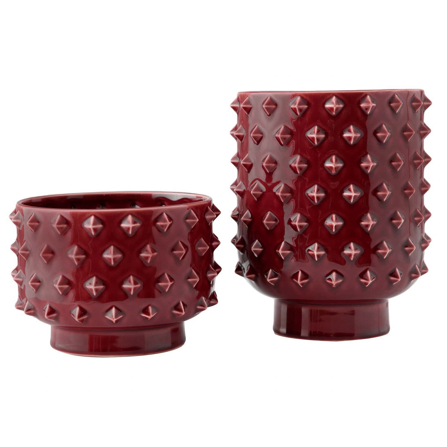 Arteriors - AVC06 - Vases, Set of 2 - Valika - Garnet