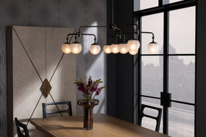 Arteriors - DLC02 - Nine Light Chandelier - Utica - English Bronze