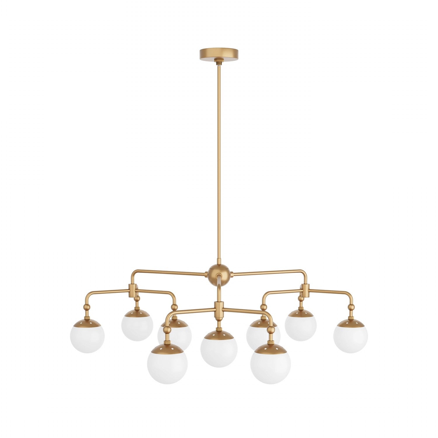 Arteriors - DLC03 - Nine Light Chandelier - Utica - Antique Brass